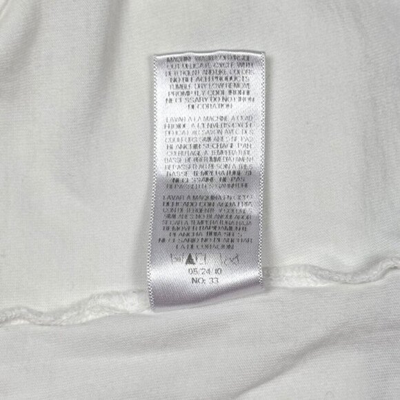 VTG Y2K Juicy Couture Graphic Tee Sz.L White Metallic Heart Logo Puff Sleeve - Picture 10 of 12